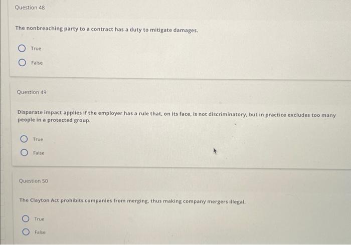 Question 44 In the absence of specific state