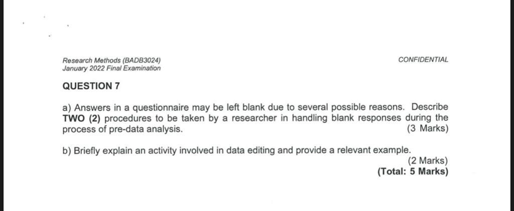 SECTION A (35 MARKS) There are SEVEN (7)