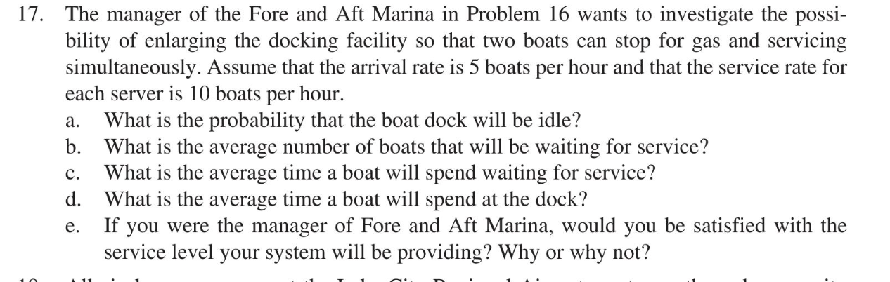 Please complete in excel a. 17. The manager of