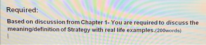 whithin 200 words only please Required: Based on