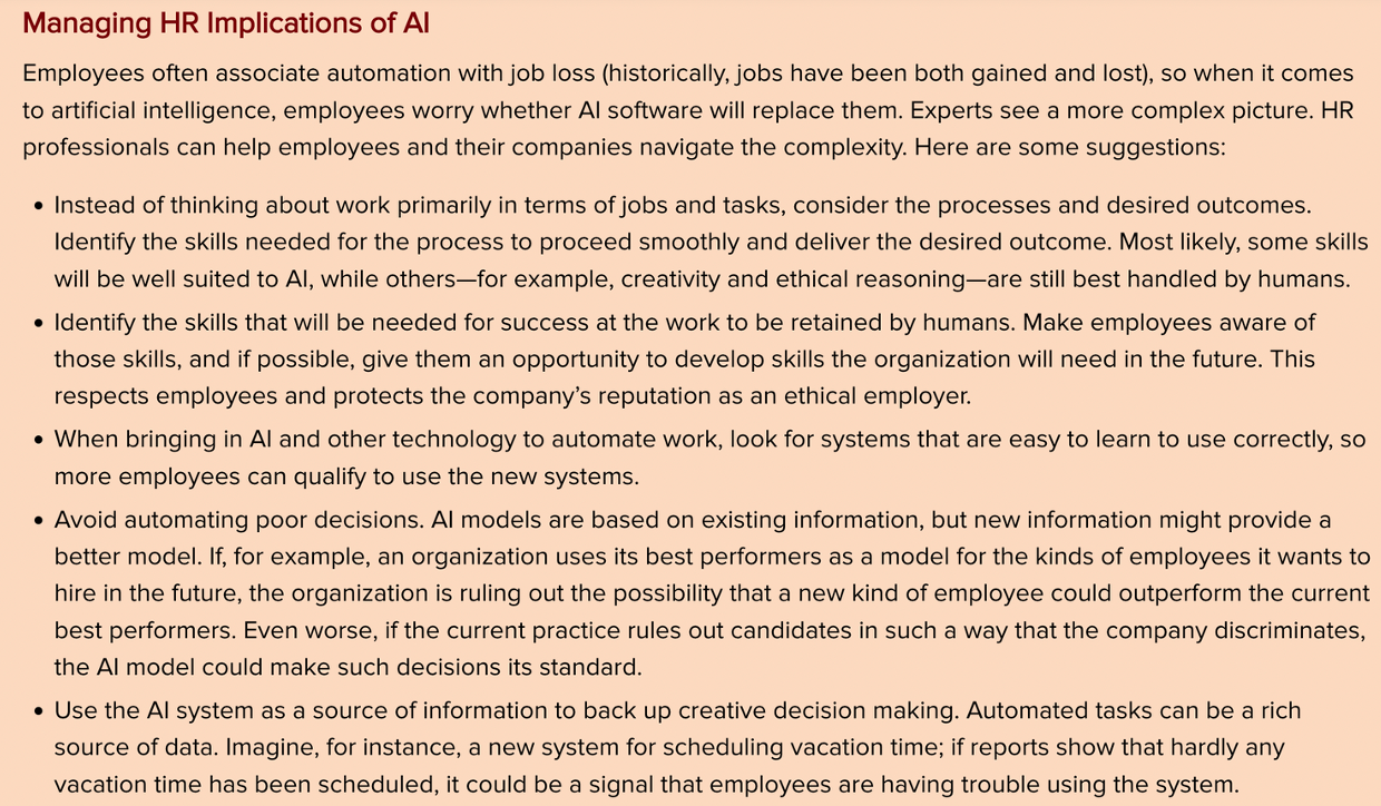 *besides the answer in (Fundamental of HRM)