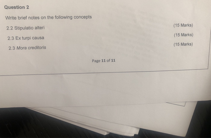write brief notes on the following concepts: 1.