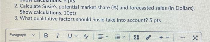Susie's Shoes Susie has just moved to Victoria
