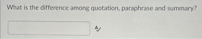 What is the difference among quotation,