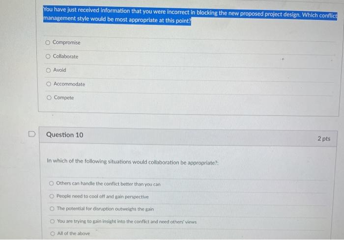 You have just received information that you were