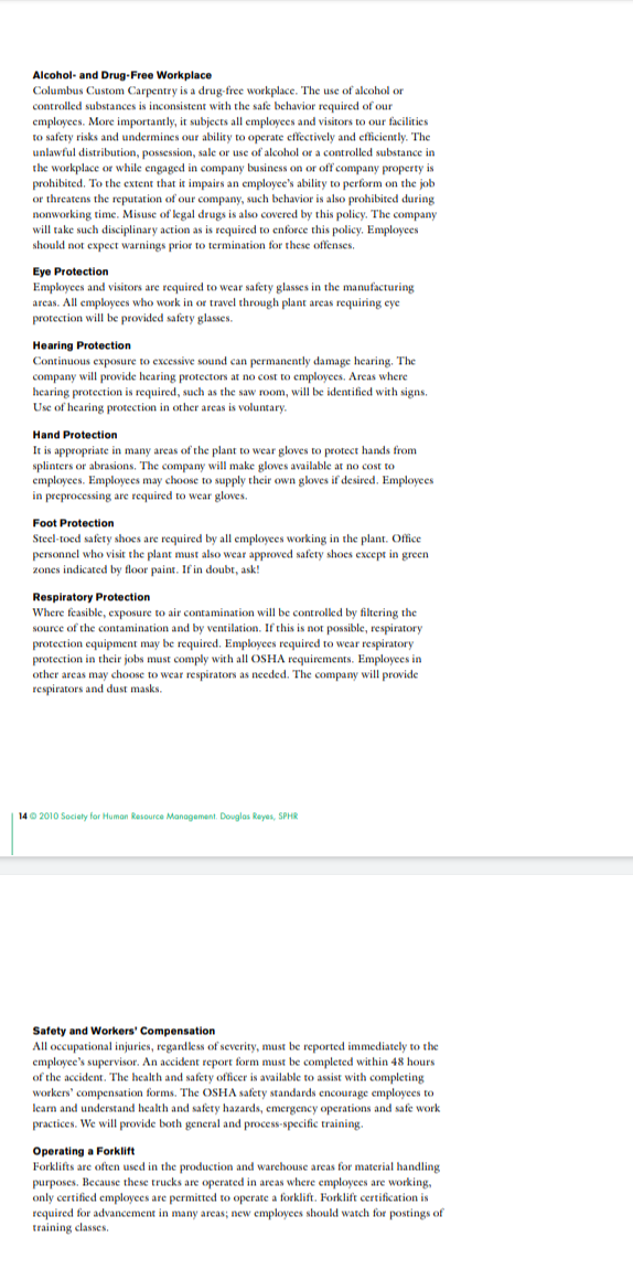 Regarding the Columbus Custom Carpentry Case