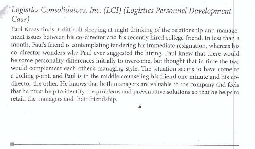 logistics consilidator inc excecutive summery *