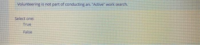 Volunteering is not part of conducting an.