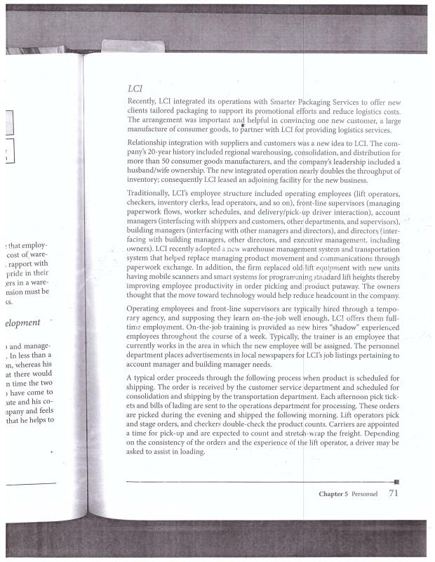 logistics consilidator inc excecutive summery *