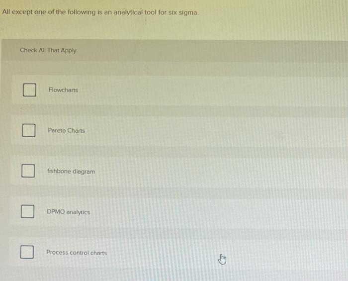 All except one of the following is an analytical