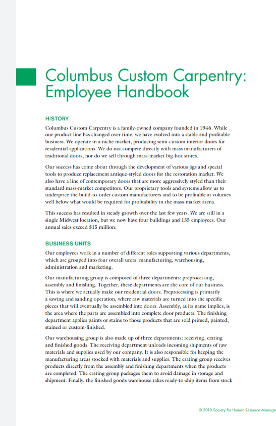 Regarding the Columbus Custom Carpentry Case