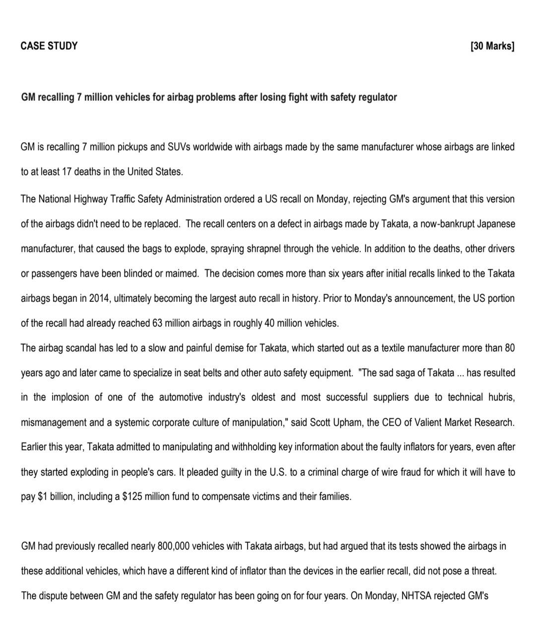 Please also be mindful of marks allocated per