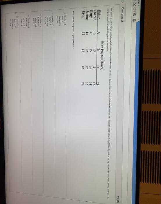 vas Question 15 O pts The Candy Here we are the