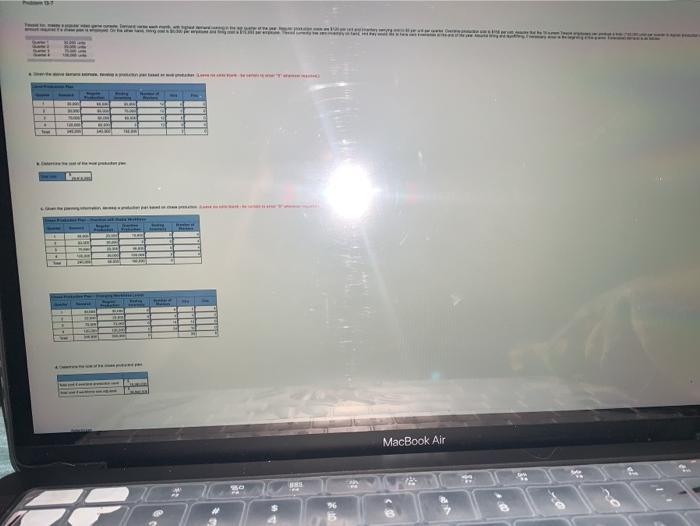 MacBook Air You did not receive full credit for