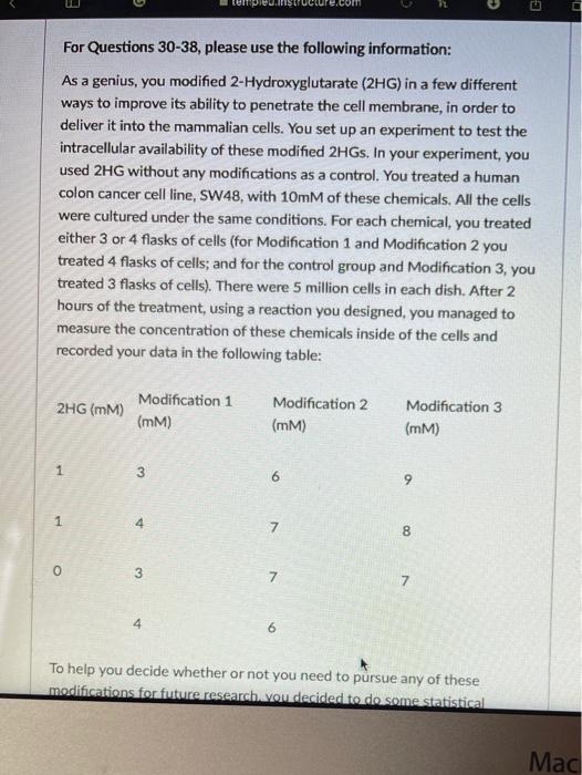 tempeunstructure.com For Questions 30-38, please