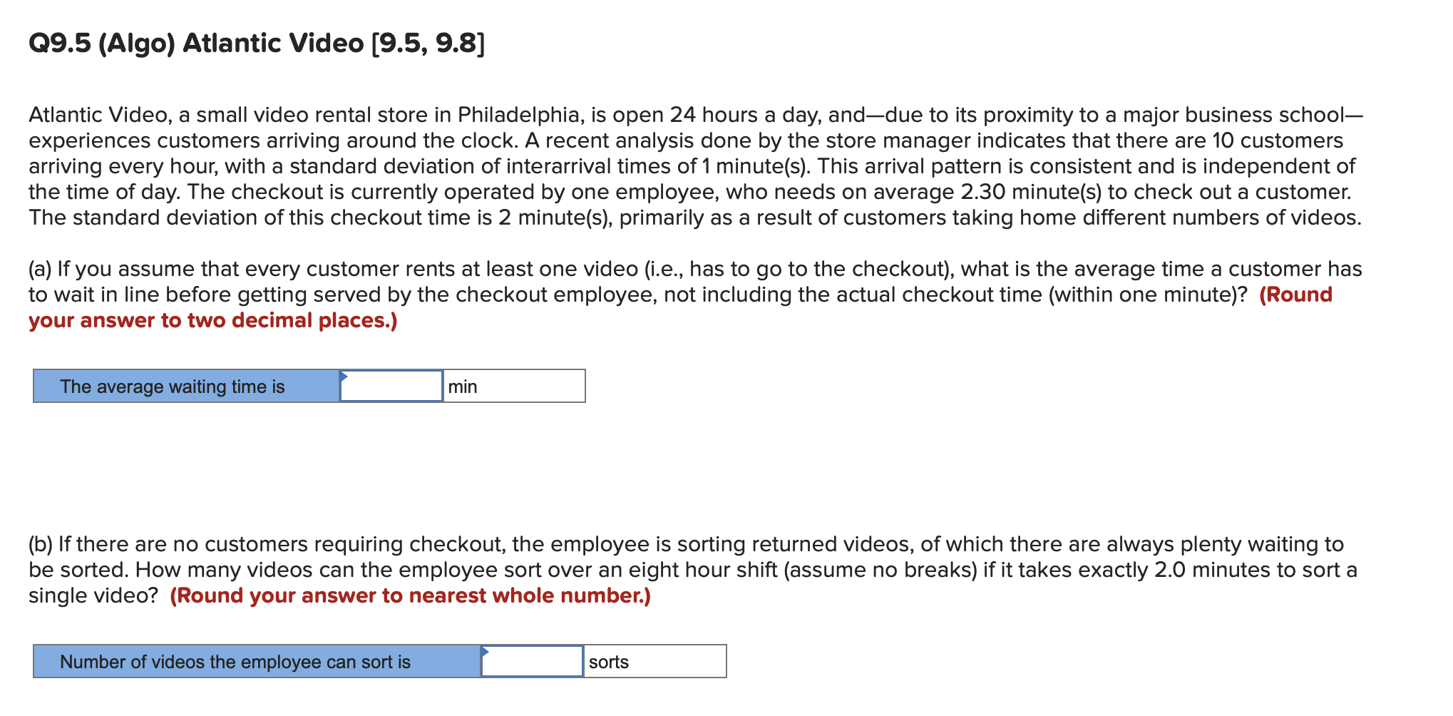 Q9.5 (Algo) Atlantic Video (9.5, 9.8] Atlantic