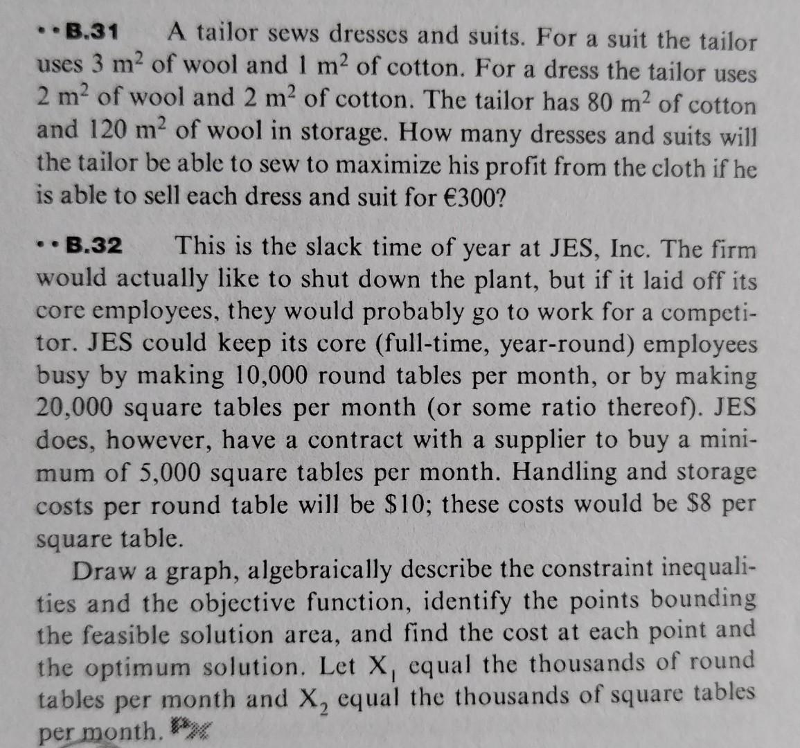 Please answer questions B31 and B32.. - B.31 A
