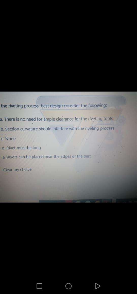 in riveting the riveting process, best design