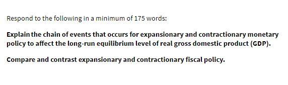 Respond to the following in a minimum of 175