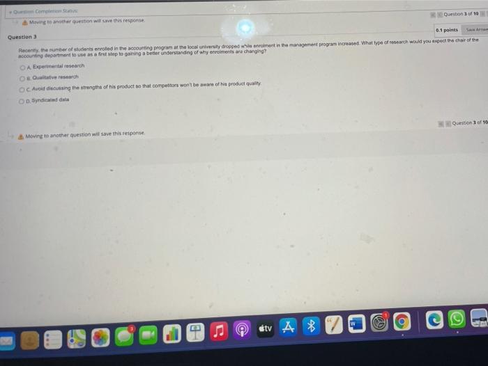 which is the correct option SA Com Moving to