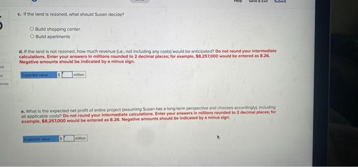 Susan is a developer who has located and that she