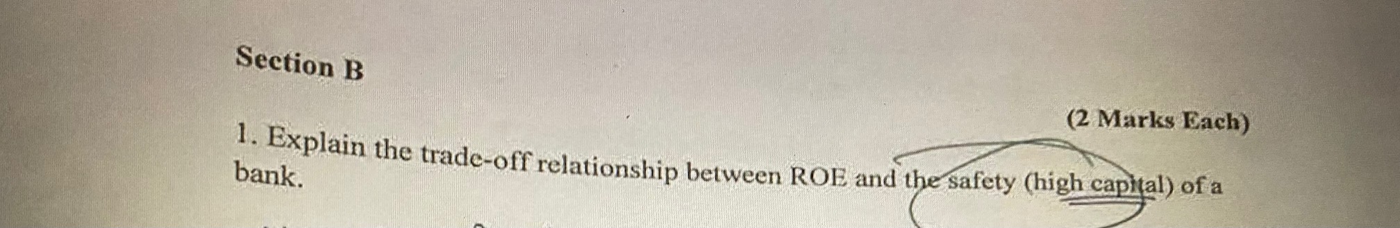 (2 Marks Each) 1. Explain the trade-off