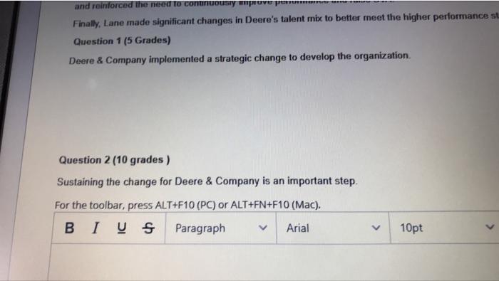 Question 34 is paints Case Study Deere & Company
