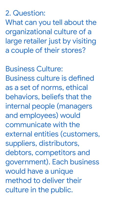 summary answer and explanation 2. Question: What