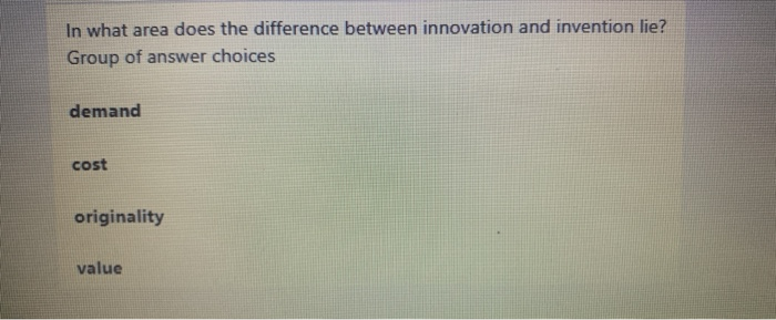 In what area does the difference between