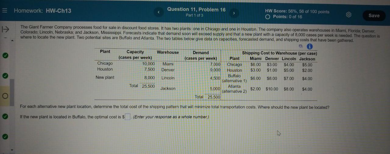 If the new plant is located in Buffalo, the