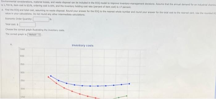 Environmental considerations, materials, and