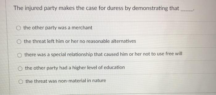 bus law The injured party makes the case for