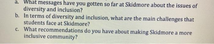 a. What messages have you gotten so far at