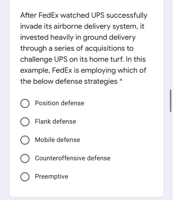 After FedEx watched UPS successfully invade its
