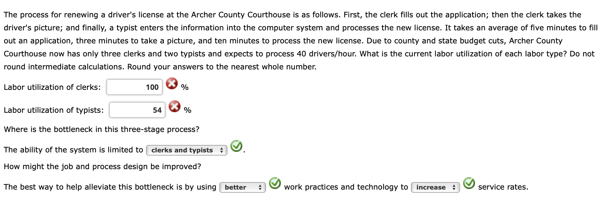 The process for renewing a driver's license at