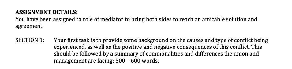 ORGANIZATIONAL BEHAVIOUR- OBR 250 NWW ASSIGNMENT