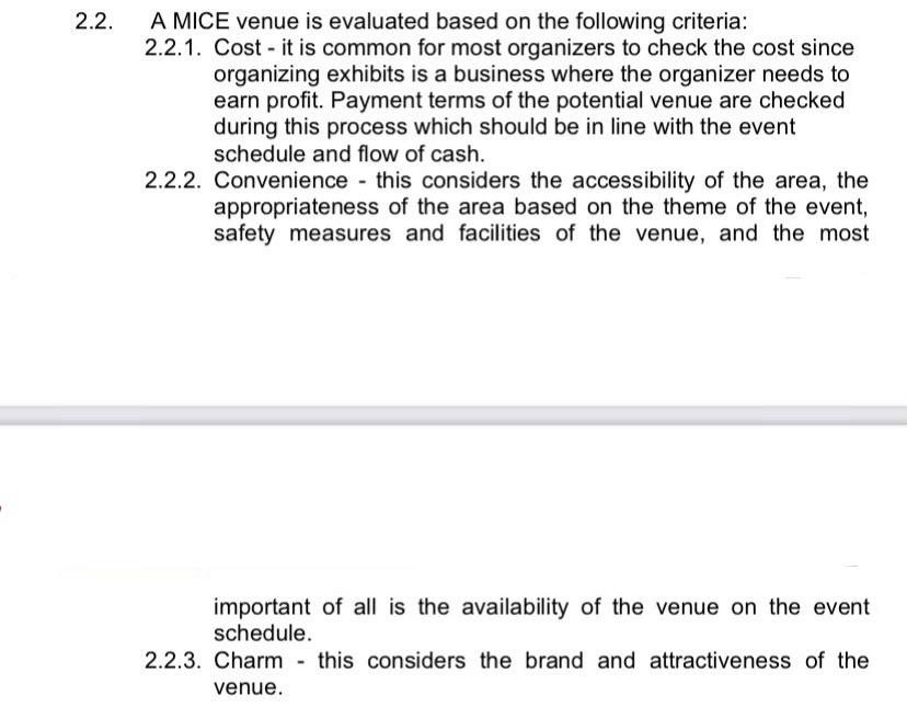 Explain how you would use the criteria for