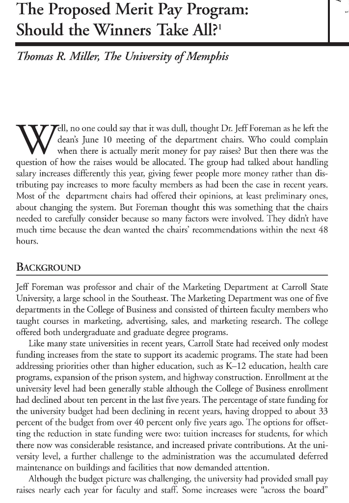 Read the case and answer Question 1 (3 parts)...