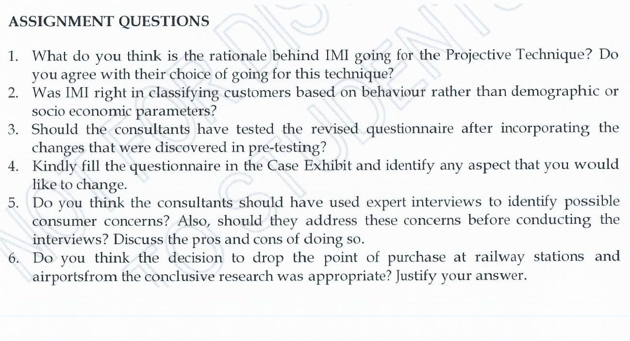 ASSIGNMENT QUESTIONS 1. What do you think is the