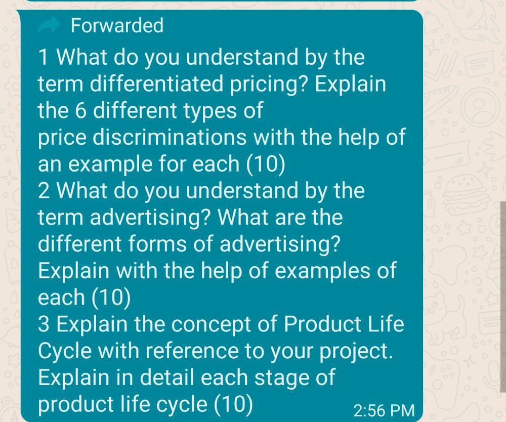 Forwarded 1 What do you understand by the term