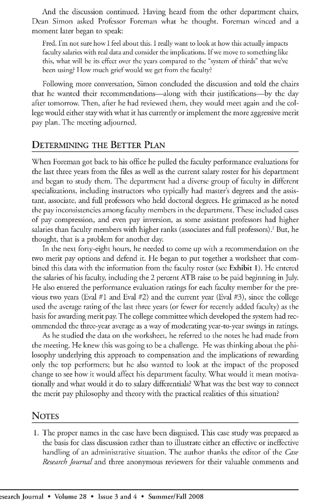 Read the case and answer Question 1 (3 parts)...
