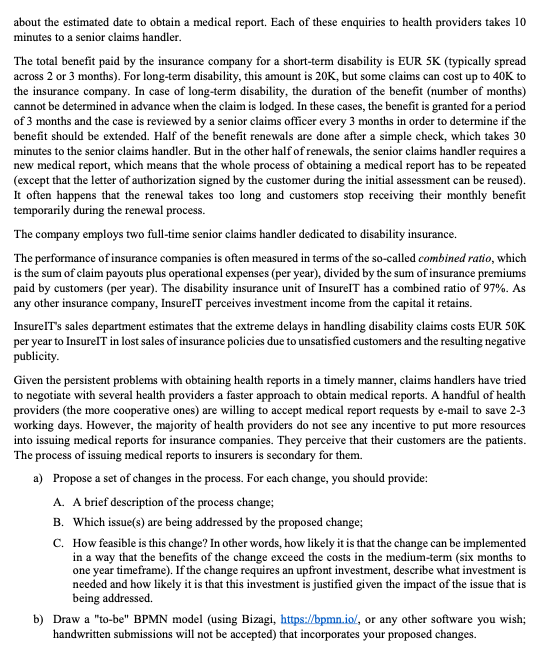 2- Scenario: Disability Insurance Claims Handling