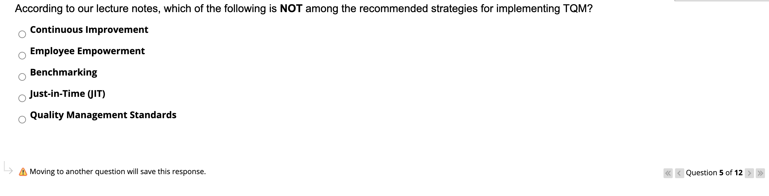 According to our lecture notes, which of the
