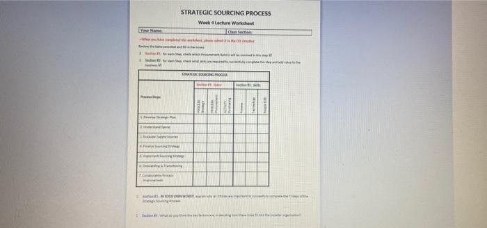 procurement course question Your Name Sed P P de