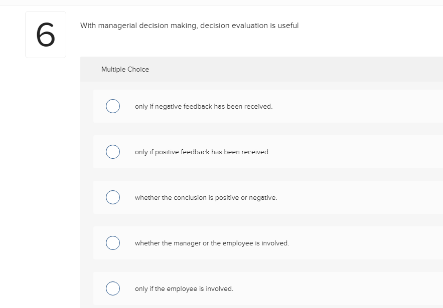 Making decisions about an organization's