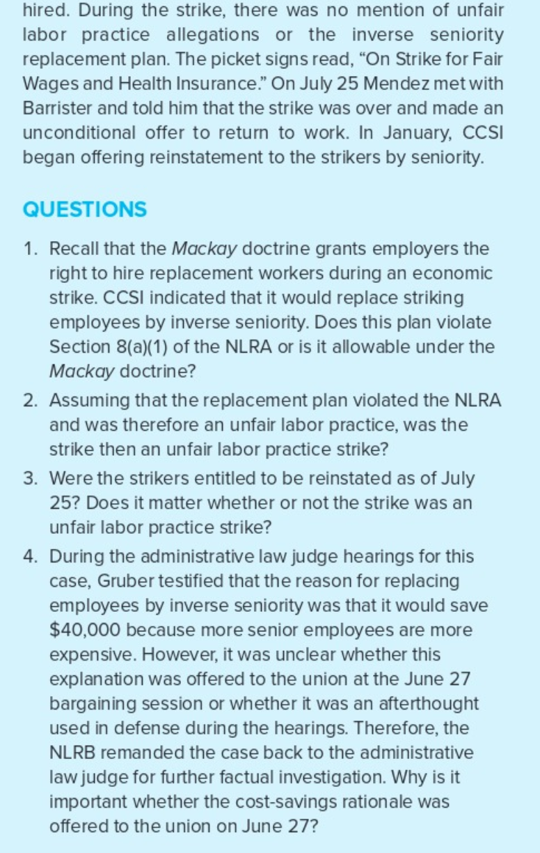 BACKGROUND Child Care Services Inc. (CCSI)