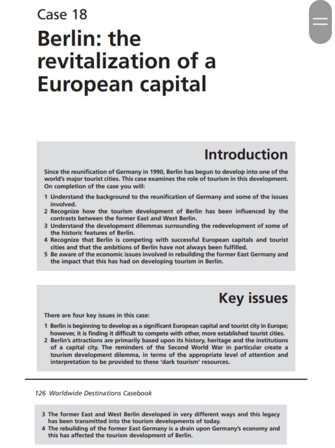 Case 18 Berlin: the revitalization of a European
