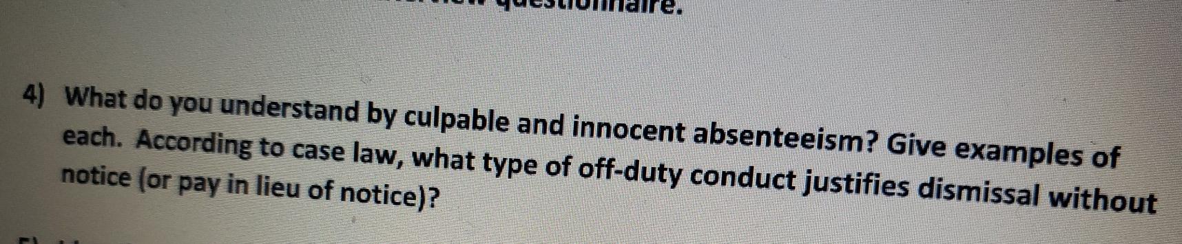 4) What do you understand by culpable and
