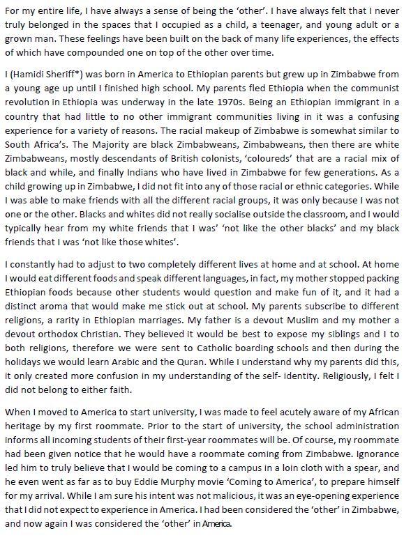 For my entire life, I have always a sense of