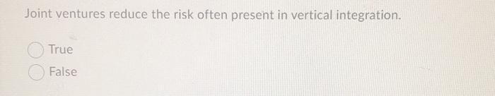 Joint ventures reduce the risk often present in